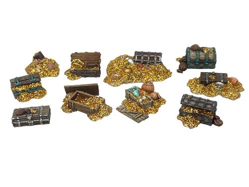 DELUXE - Set of treasure chests and piles